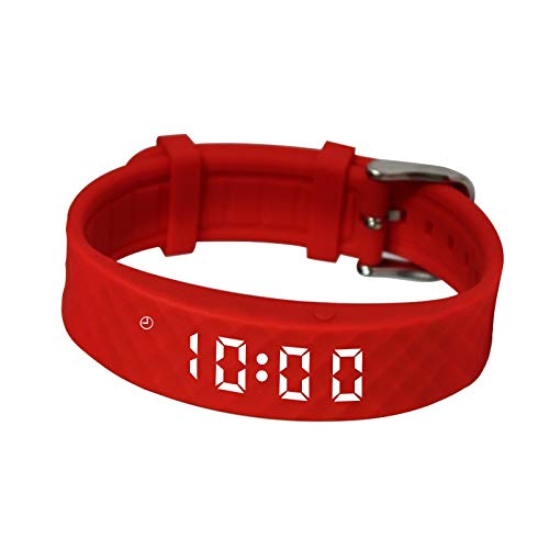 Red Pivotell Vibratime Vibrating Pill Reminder Alarm Watch - with up to 12 Daily Alarms - BeesActive Australia