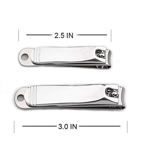 Nail Clippers Set with Nail File, Gacube Ultra Sharp Fingernail and Toenail Clipper Cutters with Tin Case - BeesActive Australia