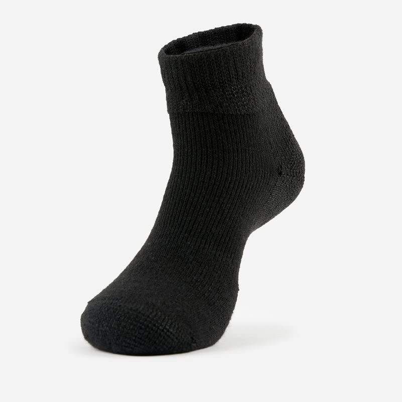 thorlos mens Gmx Max Cushion Golf Ankle Socks Large Black (3 Pairs) - BeesActive Australia