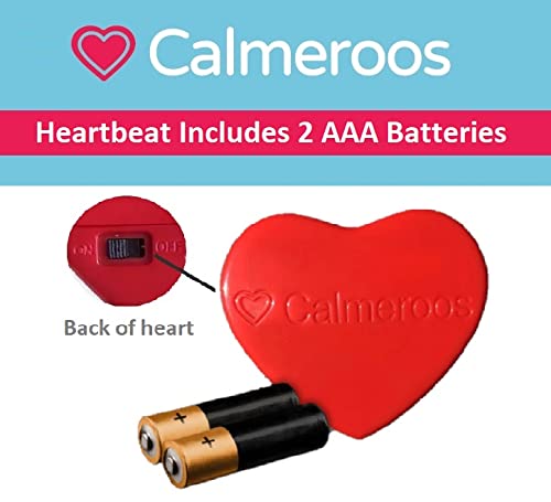 Calmeroos Plush Heartbeat Toys - Calming Separation Anxiety Relief Toys for Puppies and Kittens - Heartbeat Simulator in a Soft Comforting Pillow Pet Plush for Dogs and Cats Orange Kitty - BeesActive Australia