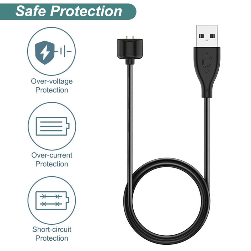 Kissmart Charger Compatible with Amazfit Band 5, Xiaomi Mi Band 6/5, Replacement USB Magnetic Charging Cable Cord Accessories for Mi Band 6/5, Amazfit Band 5 Fitness Tracker [2Pack - 1.6ft/50cm] - BeesActive Australia
