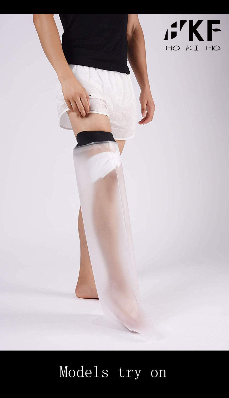 HKF HO KI HO Adult Waterproof Cast Cover Full Leg for Shower,Cast Protector Dressings and Injuries, Keep Cast and Bandage Dry-78cm*44cm 78cm-black - BeesActive Australia