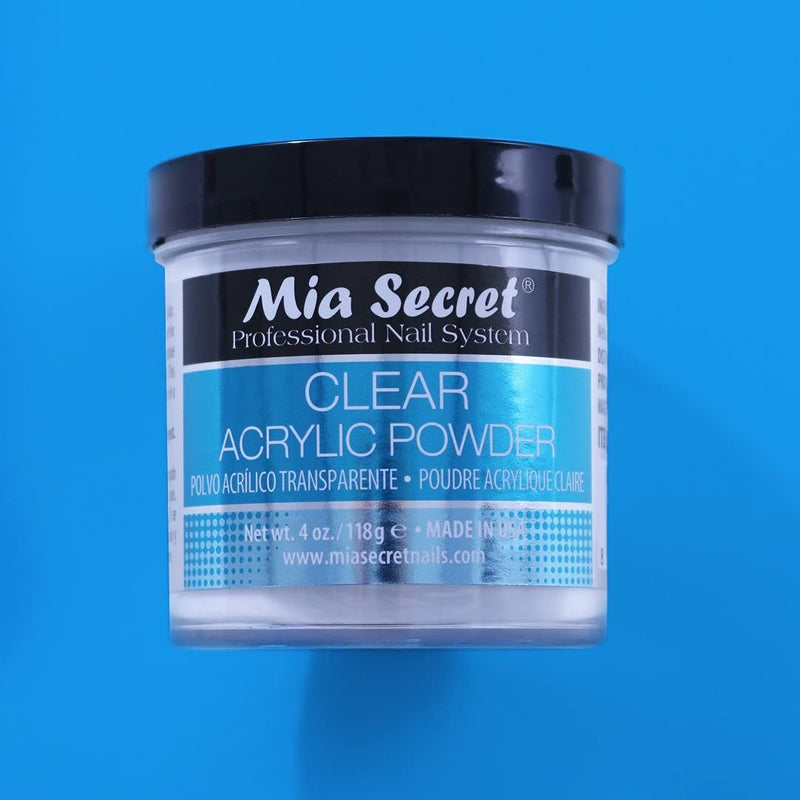 Mia Secret Professional Acrylic Nail System Clear Acrylic Powder, 4 oz. - BeesActive Australia