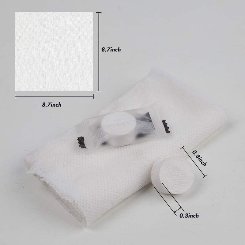 BigOtters 200 PCS Compressed Towel, Tablet Towels Coin Tissue for Travel Camping Home Bathroom Beauty Salon Outdoor Sports - BeesActive Australia