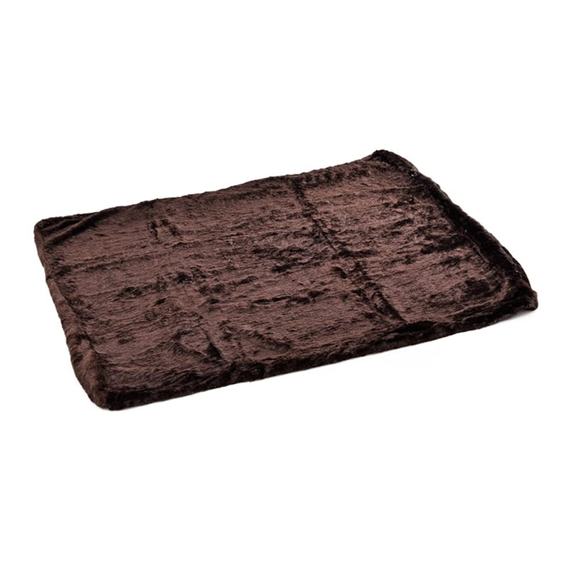 CNBEAU Dog Bed Covers Replacement Winter Warm External Covers for Dogs Bed DIY Dog Cushion ONLY Cover for Rectangular Foam Bed Zippered Medium Large Dogs Fleece Removable Washable Pet Bed Mat Case X-Large 48"x29"x4" Plush Coffee - BeesActive Australia