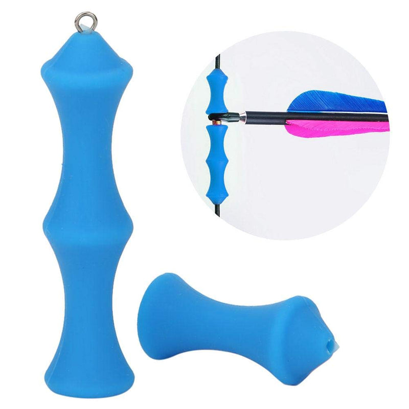 bow string finger saver,Bow String Finger Saver,2pcs Archery Silicone Finger Guard Recurve Bow Shooting Hunting Protectve Tools for Professional During Archery, Target Practice, Bowfishing(blue) - BeesActive Australia