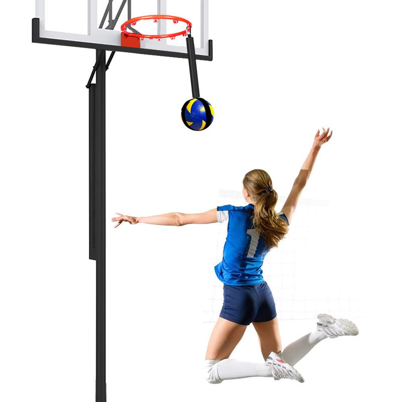 TOBWOLF Volleyball Spike Trainer, Volleyball Spike Training System for Basketball Hoop, Volleyball Equipment Training Aid Improves Serving, Jumping, Arm Swing Mechanics and Spiking Power - BeesActive Australia