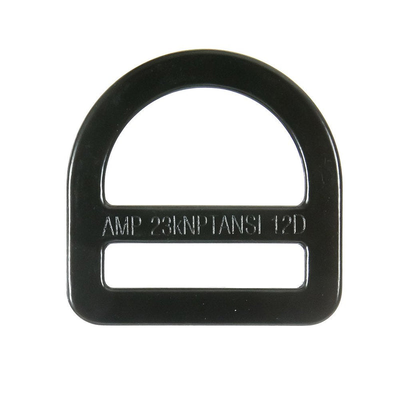 Fusion Climb Kendo Carbon Steel Drop Forged Single Slotted D-Ring Black MBS 23KN 10-Pack - BeesActive Australia