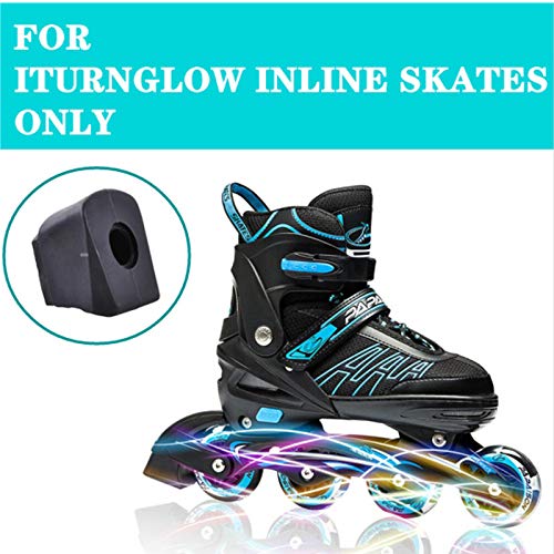 ITurnGlow Women Men Adjustable Inline Skates Kids Boys Brake Stopper,Replacement Brake for Inline Skates pad Black One Size - BeesActive Australia