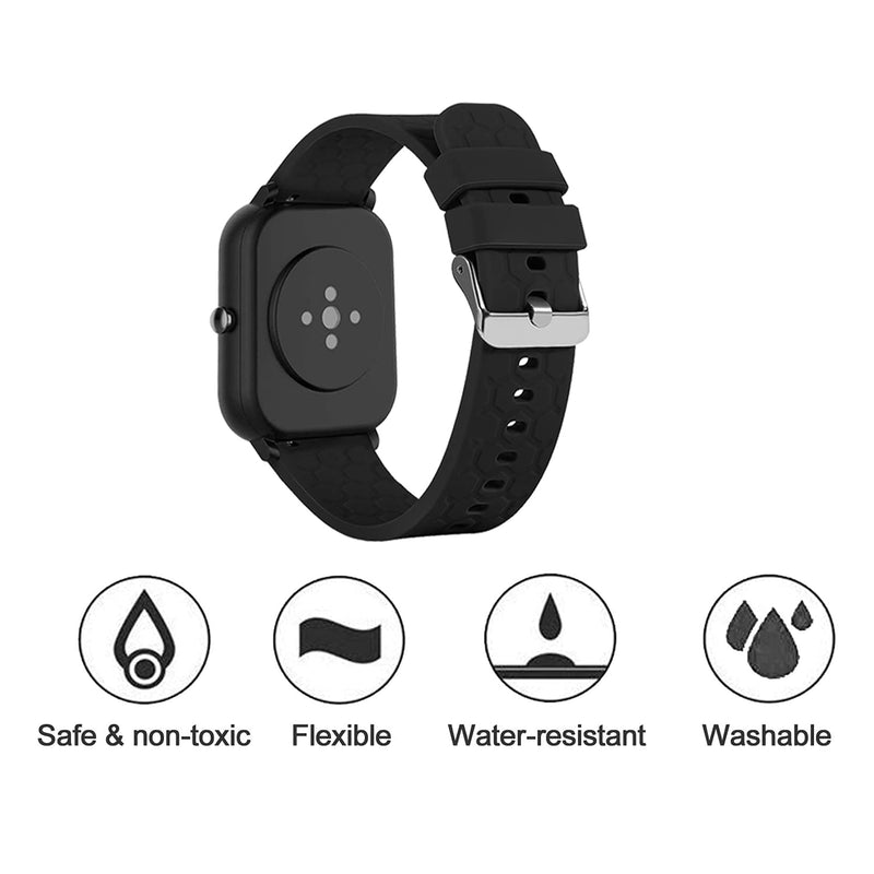 Bands Compatible with YAMAY SW021 SW023 ID205L ID205U ID205S Wristbands Colorful Silicone Waterproof Replacement Bracelet Strap for SW021 SW023 ID205L ID205U ID205S Smart Watch - BeesActive Australia