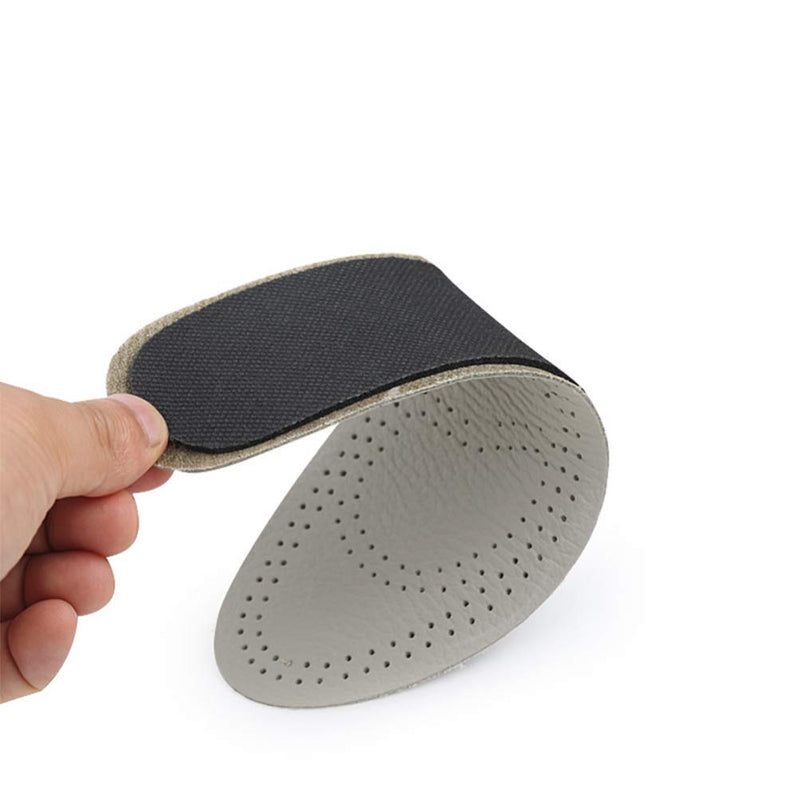 Healifty 1 Pair Leather Insoles Breathable Sweat Absorb Sport Inserts Shoes Cushions for Men Women Size 37-38 - BeesActive Australia