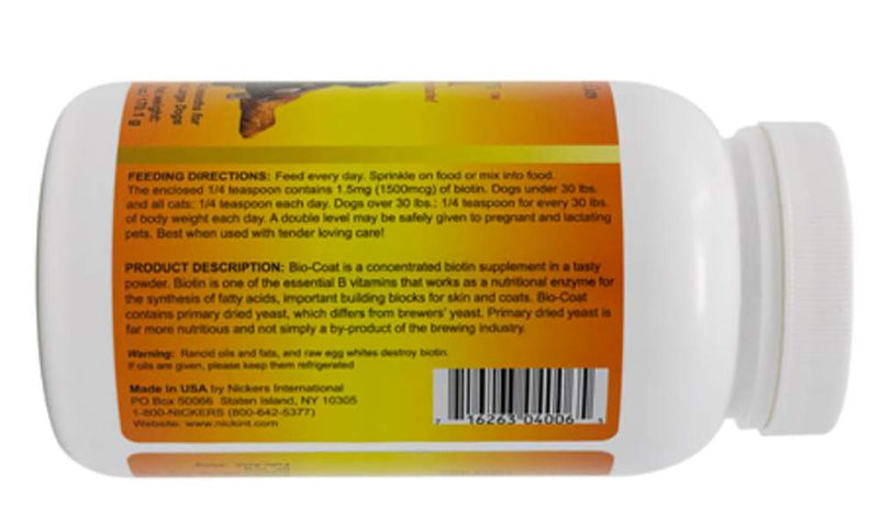 Nickers Bio Coat Concentrated Biotin Supplement - 6 oz - BeesActive Australia