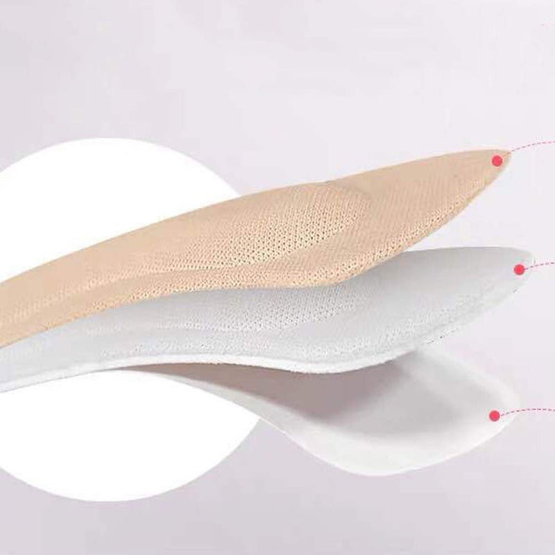 6 Pairs Soft Comfortable Heel Liners Self Adhesive Shoe Insoles Stickers Foot Care Protector (Beige) Beige - BeesActive Australia