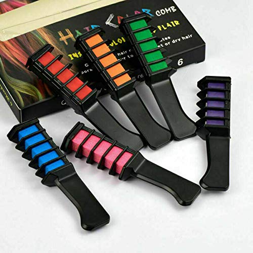 REMOVABLE FASHION HAIR CHALK COMB FOR INSTANT HAIR FLAIR NORMAL AND MATTE COLOURS (MATTE) 1 Count (Pack of 1) - BeesActive Australia