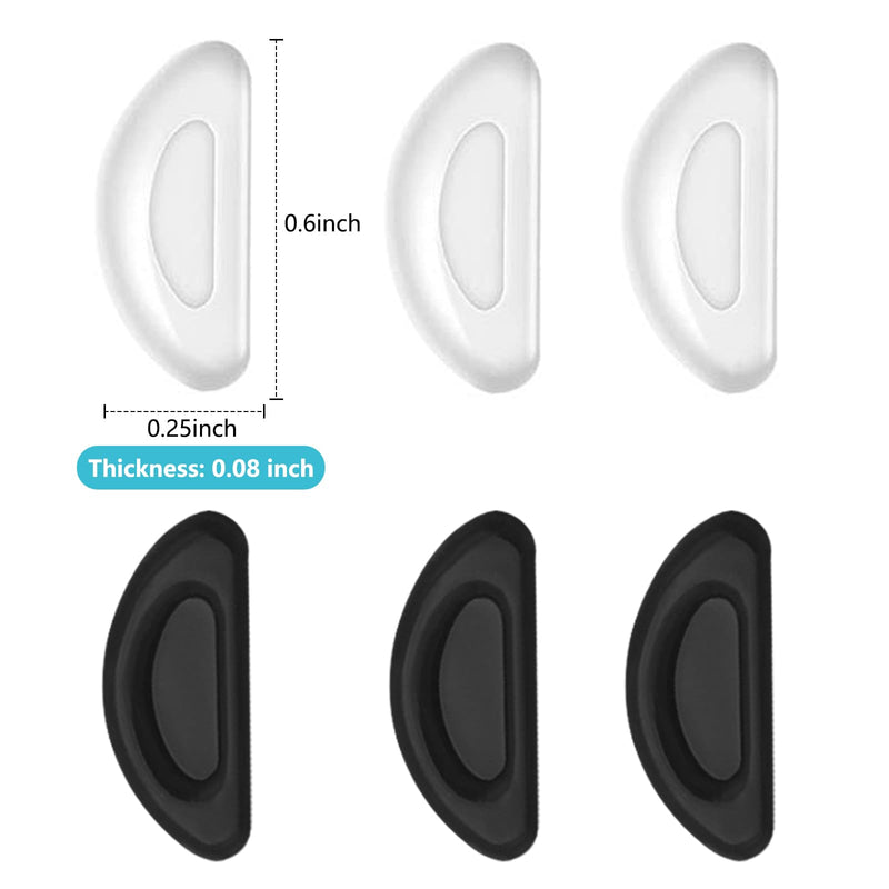 Nose Pads for Glasses Push Fit Stick on 10 Pairs Air Bag Nosepads Adhesive Eyeglass Nose Pad for Glasses Anti-Slip Soft Silicone Nose Pads Replacement Nose Pad for Glasses Eyeglasses Sunglasses - BeesActive Australia