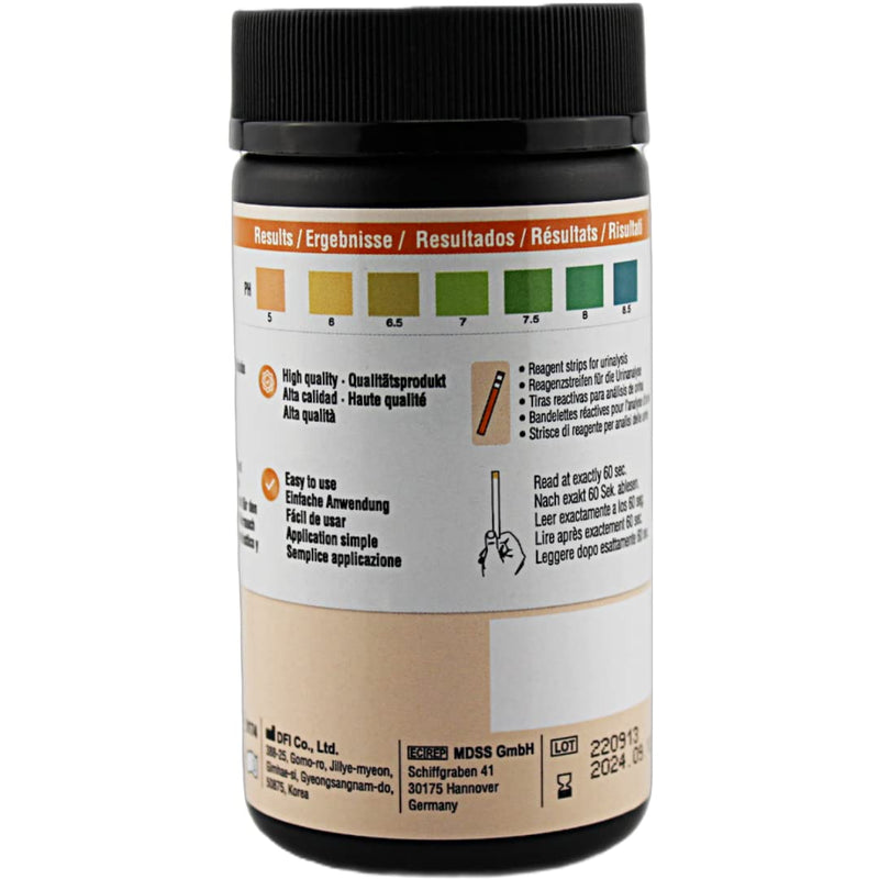 One Step: pH Urine Test Strips for Easy Monitoring, Accurate and Reliable, Range 5.0-8.5, 100 Testing Strips - BeesActive Australia