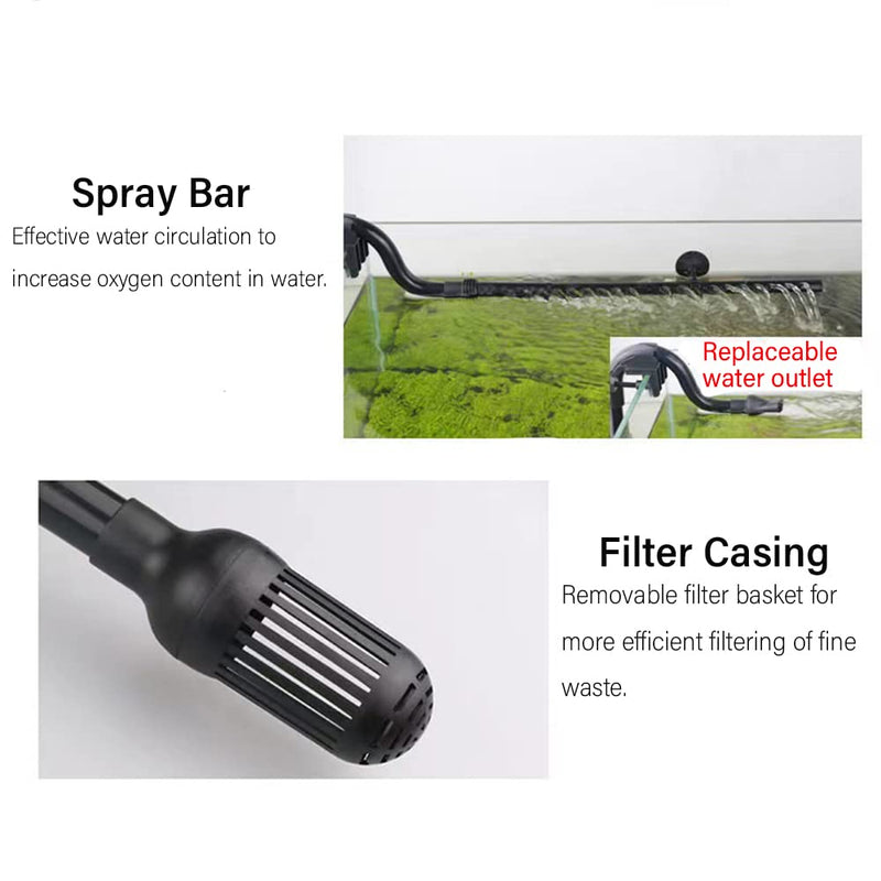Mysanil Aquarium Canister Filter Inlet Outlet, Fish Tank Filter Tube Aquarium External Canister Filter Water Inflow Outflow Tube for HW603B/602B/302B/303B/402AB/403AB S(Inner Dia 12 mm Outer Dia 16mm) 603B/602B - BeesActive Australia