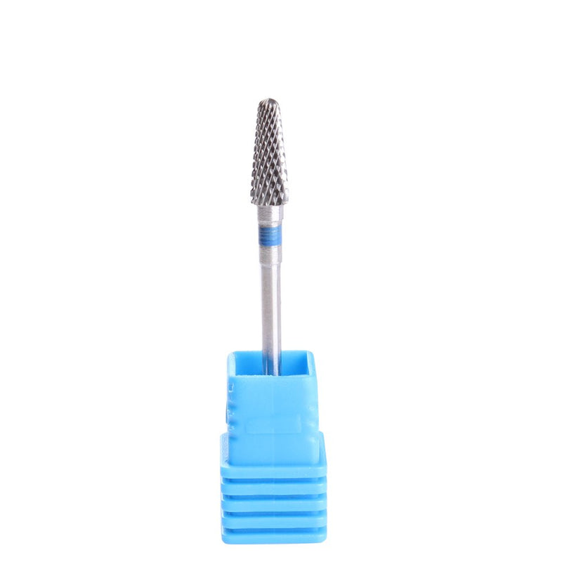 Carbide Drill Bits Tapered Cone Cuticle Clean Bit Nail Art Pedicure Manicure Tools Accessories Medium Grit Silver - BeesActive Australia