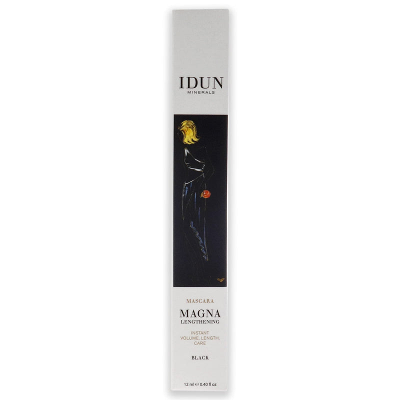 IDUN Minerals Mascara, Magna - Length & Volume - Separated & Full Fringes - Nickel & Chromium Natural Pigments, Ophthalmologically Tested, Safe for Sensitive Eyes & Contact Lens - Black, 0.40 oz - BeesActive Australia