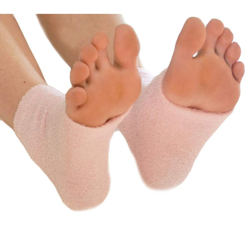 Beaupretty Moisturizing Heel Socks Gel Heel Socks Toeless Spa Socks Soft Heel Socks for Dry Hard Cracked Skin (Pink) 10 x 6 x 1cm Pink - BeesActive Australia