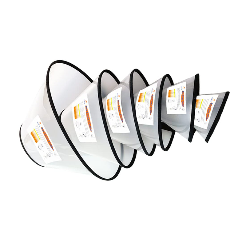 SVRCK Dog Cone Collar Adjustable Protective Collars for Pet Dog&Cat Recovery E-Collar Anti-Bite Lick Surgery or Wound Healing Soft Edge Neck Cone for Small/Medium/Large Dog Cat S(Neck:8.26-9.44in) - BeesActive Australia