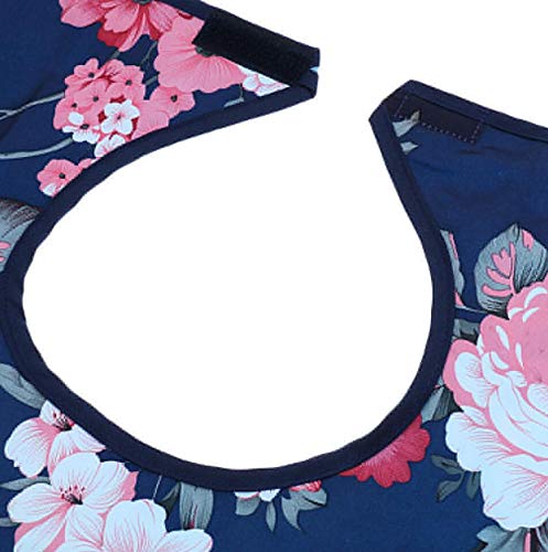 Adult Bibs Waterproof Washable Dining Bibs Reusable Clothing Protector fit for The Elderly,Patient (Hibiscus) Hibiscus - BeesActive Australia