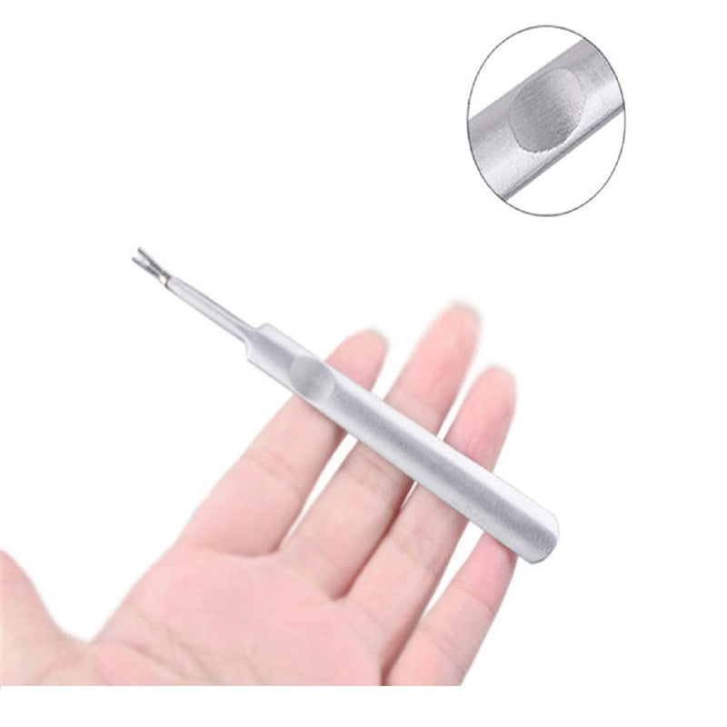 Professional Stainless Steel Cuticle Pusher Trimmer Remover Dead Skin Hangnails Nails Cleaner Scissors Remover Nipper Clipper/Nail Art Manicure Tool for Adult, Silver - BeesActive Australia