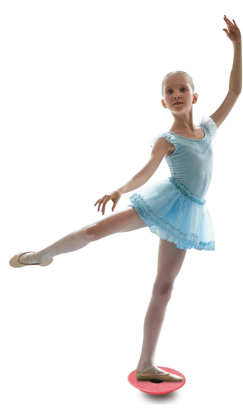 Leg Stretching Strap and Ballet Balance Board, 2 Pc. Set, Stretching, Disc Core Trainer and Flexibility Equipment for Dance, Gymnastics, Cheer or Figure Skating, Portable - BeesActive Australia