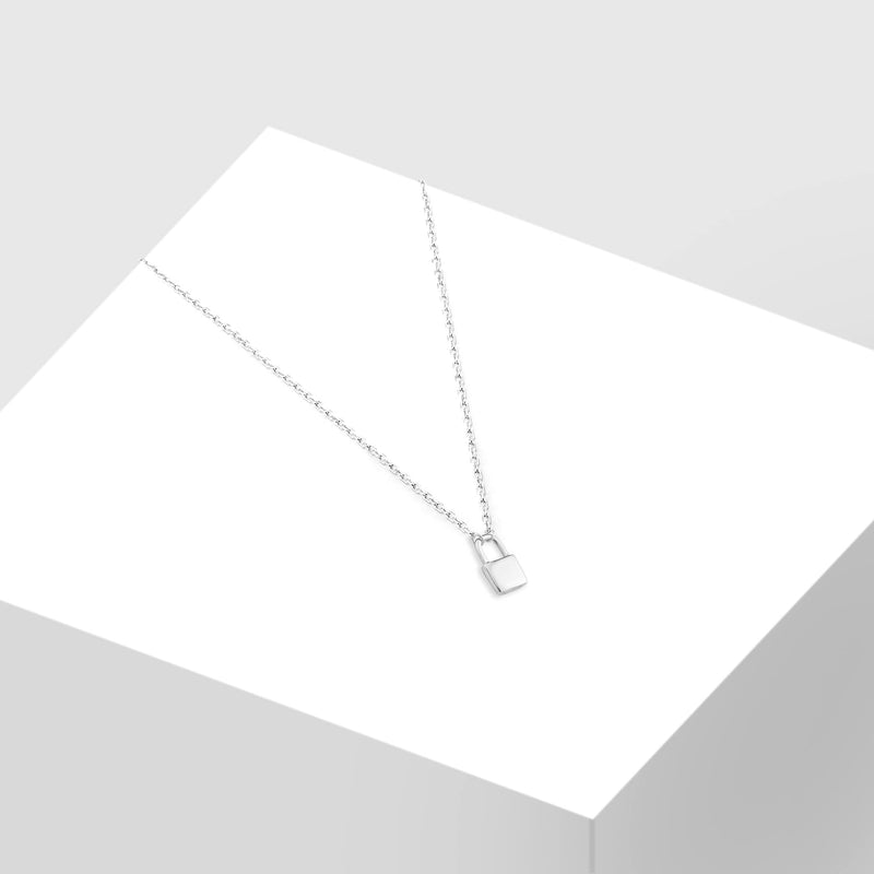 Sofia Milani - Women's Necklace 925 Silver - Lock Pendant - 50373 - BeesActive Australia