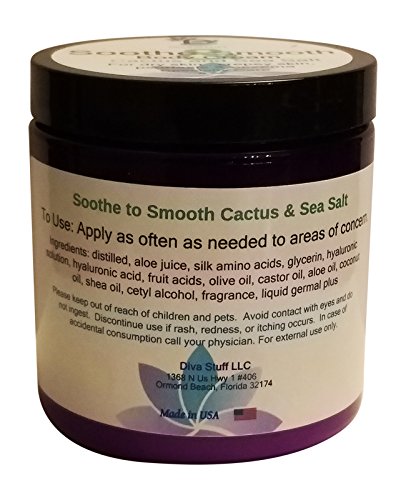 Soothe And Smooth, Extra Dry Skin, Crepey Skin, Eczema, Psoriasis and Damaged Skin Cream, Cactus and Sea Salt Scent, 8oz Jar - BeesActive Australia