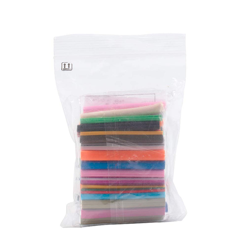 NBEADS 50PCS Mixed Styles Fimo Polymer Clay Cane Slices Nail Art Stickers Nail Art Decoration - BeesActive Australia