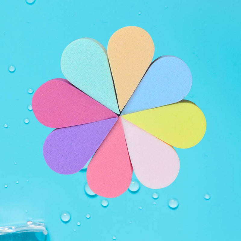 Healifty 8pcs Face Paint Sponges Soft Dual Use Petal Shape Reusable Facial Pads for Makeup & Cleaning - BeesActive Australia