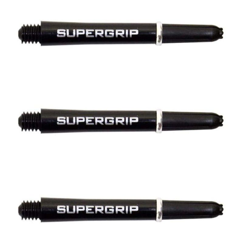 Art Attack Harrows Supergrip Tweenie Dart Shafts, Polycarbonate Stems, Machined Rings, Black & Silver (3 Sets) - BeesActive Australia