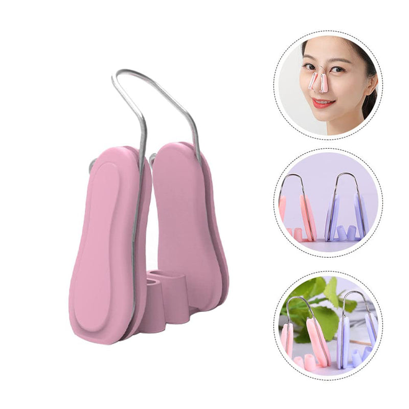 FRCOLOR Nose Up Lifting Clips Silicone Nose Shaper Clip Nose Lifter Clip Nose Bridge Slimming Clips Pain- Free Nose Slimmer for Wide Crooked Nose Pink - BeesActive Australia