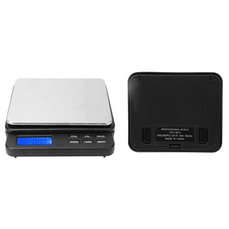 Weighing Scale 1000g/0.01g High Precision Digital Mini Scale,Kitchen Scale Electric Scale,for kitchens, laboratories,etc(Black) - BeesActive Australia