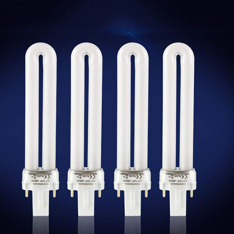 Solustre 3pcs Nail Light Bulbs 12 W U Shape UV Lamp Tube Replacement Nail Art Dryer UV Lamp Light Salon Manicure Accessories 5.3 Inches - BeesActive Australia