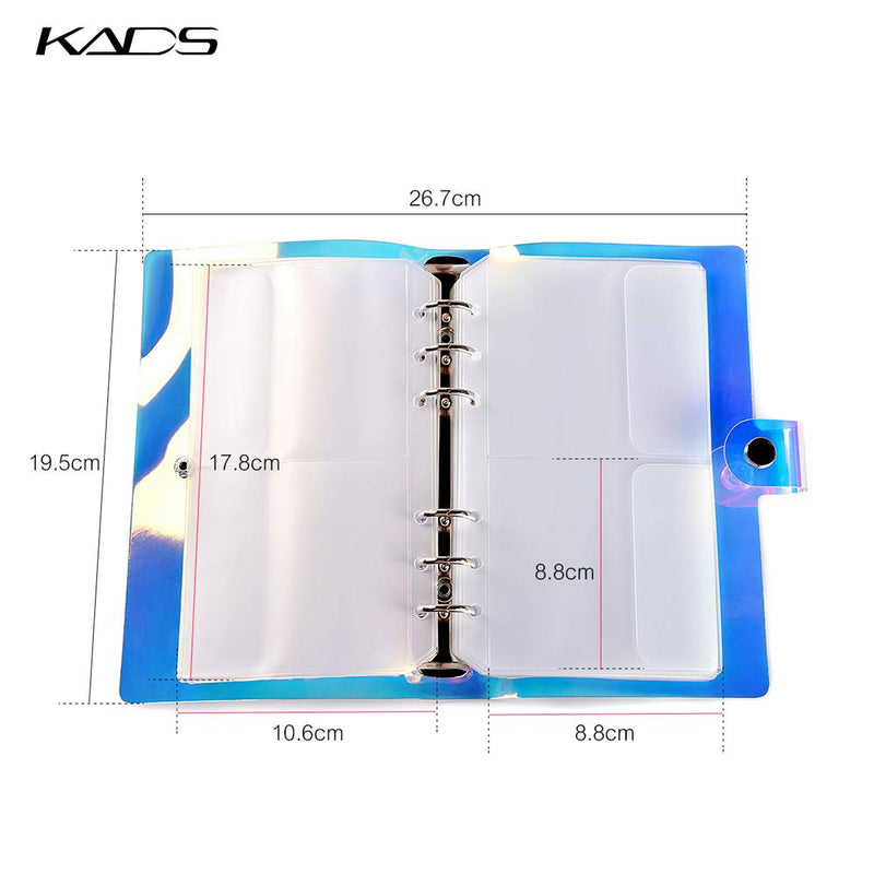 KADS Nail Stamp Plate Stamping Plates Cases Stamp Nail Stencil Holographic Nail Plates Holder Case Stamping Templates Organizer Collection Manicure Template (Case with 16 Square Slots) Case with 16 Square Slots - BeesActive Australia