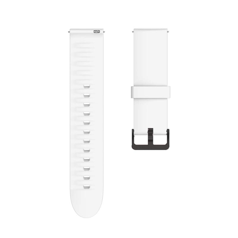 Compatible for SUUNTO 9 Peak Band, Lamshaw Silicone Replacement Soft Band Wristbands Straps with Stainless Steel Buckle Compatible for SUUNTO 5 Peak Smartwatch / 9 Peak (White) White - BeesActive Australia