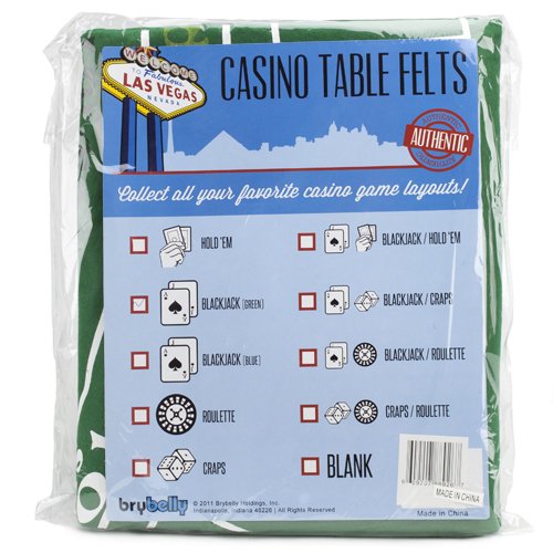 Brybelly Green Blackjack Table Felt - Gaming Table Top for Blackjack - Casino-Style, Spill-Proof Layout Cloth Card Table - BeesActive Australia