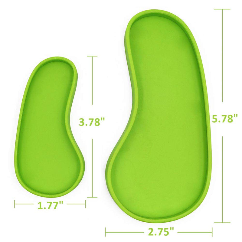 MACGOAL Set of 2 Shallow Reptile Dish Reptile Food Dish Turtle Feeding Bowl Tortoise Food Dish for Small Sulcatas Bearded Dragon Gecko Lizard - BeesActive Australia