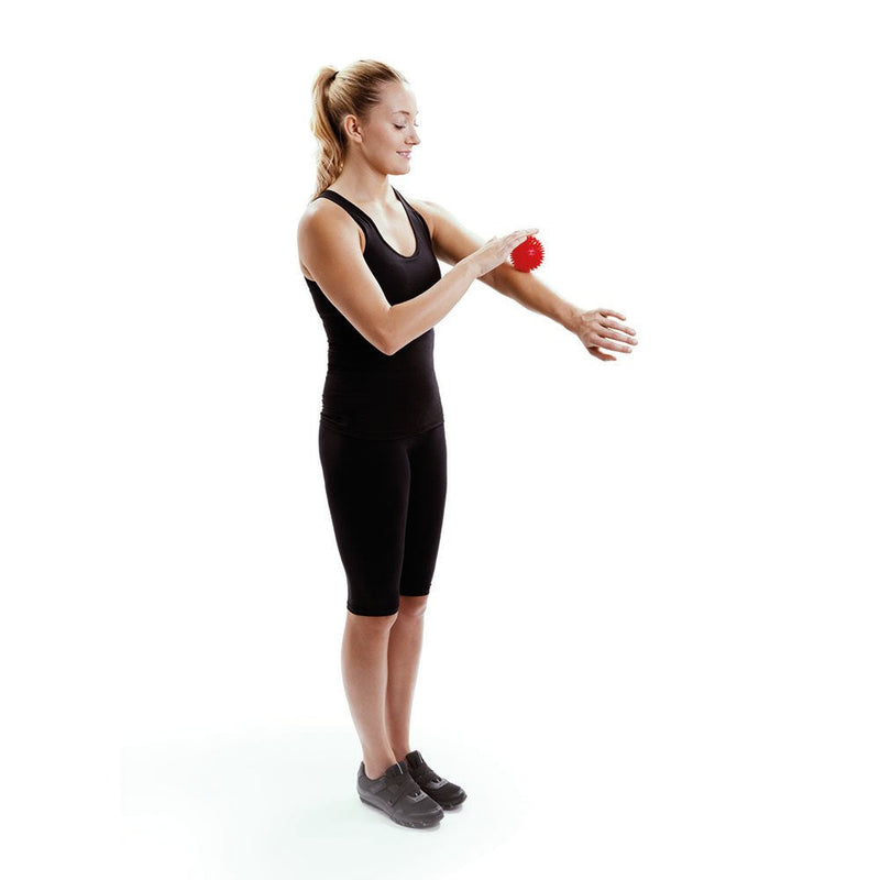 66fit 8cm Hard Spiky Massage Balls x 2pcs - Designed to Relieve Stress and Relax Tight Muscles, Trigger Point, Deep Tissue, Myofascial Release - BeesActive Australia