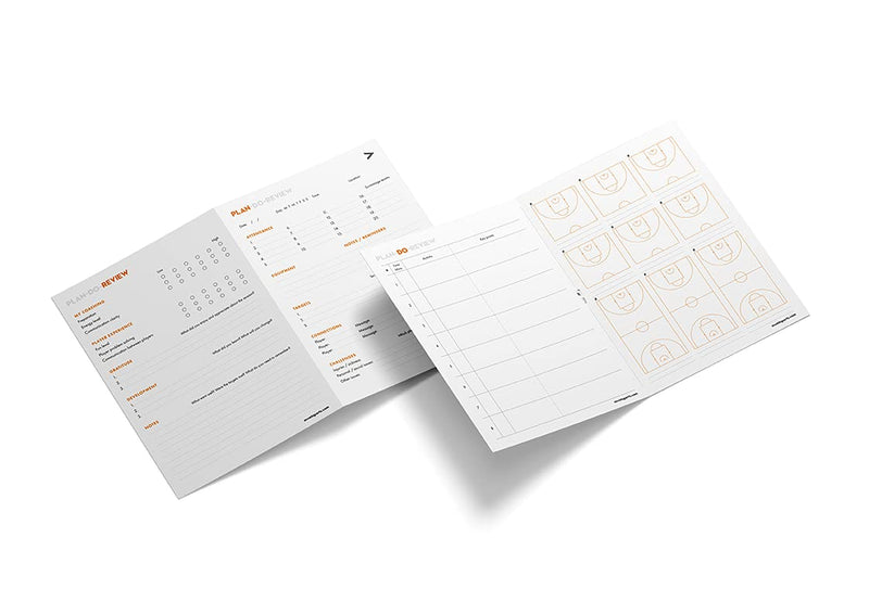 Basketball Coaching Practice Notepad by MVMT sports. | 50p Planner Notebook Journal for Basketball Coaches | Plan and Review Quickly and Easily. - BeesActive Australia