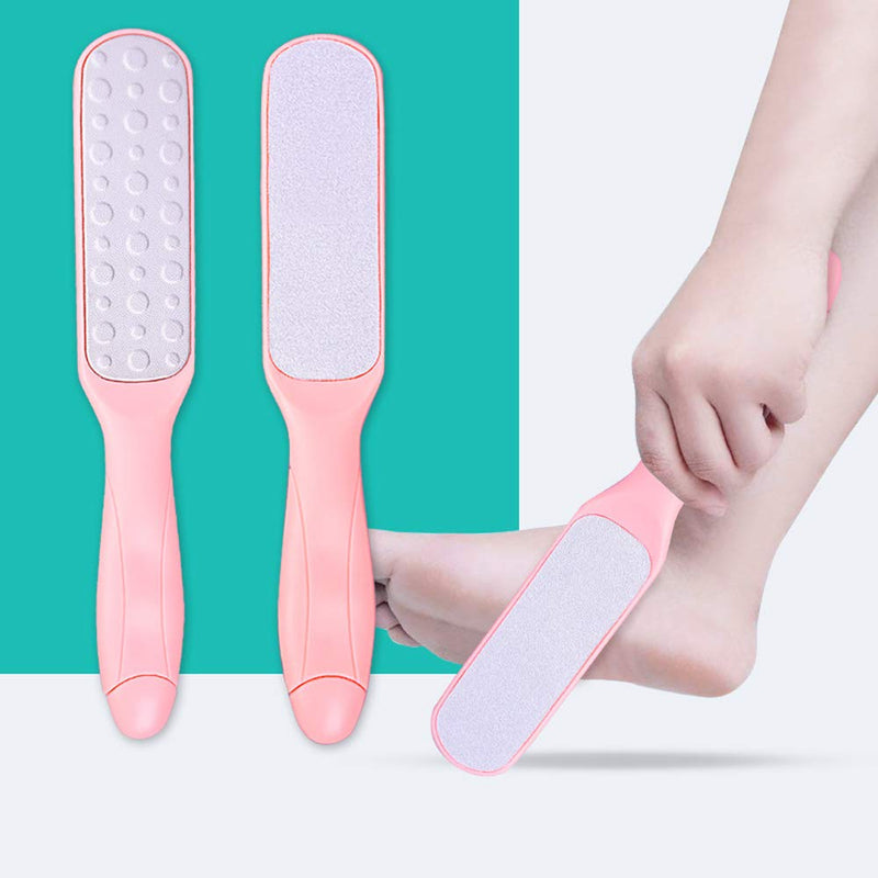 ONESWI Foot File, Premium Stainless Steel Foot Rasp File Callus Remover Professional Foot Scrubber - Dual Sided Foot File, Pink - BeesActive Australia