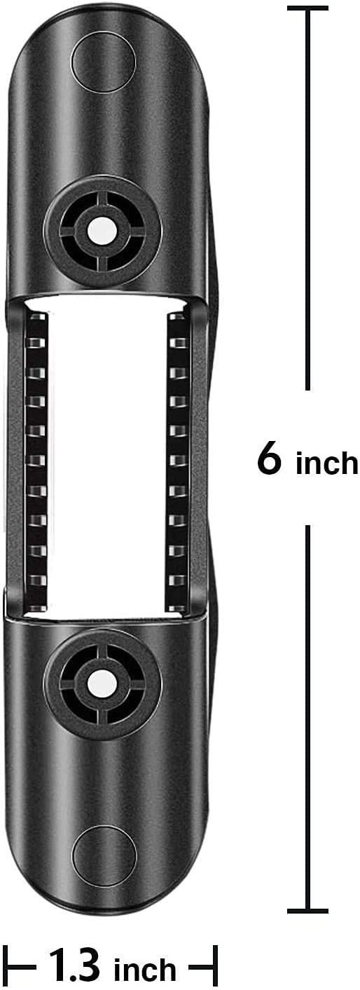 Housedeco Kayak Paddle Holder Clips(Including Screws),Deck Mounted Universal Kayak Paddle Clip & Fishing Net Clip 2Pcs Black - BeesActive Australia