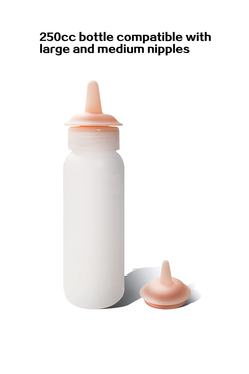 Pet Feeding Bottle for Kitten and Puppy 20cc Kitten Syringe Nipple 250cc and 100cc Nursing Bottles for Newborn Rabbits, Small Animals - BeesActive Australia