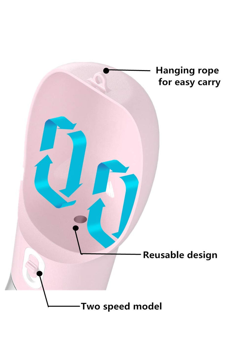 Misthis Dog Travel Water Bottle,Portable Dog Water Bottle Pet Drinking Bottle Drink Cup Dish Bowl Dispenser for Walking Traveling Hiking, Multifunctional Outdoor Water&Food Bowl for Dogs and Cats Pink - BeesActive Australia