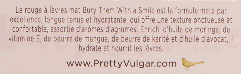 Pretty Vulgar - Bury Them With A Smile Matte Lipstick, Cruelty-Free (Darling be Daring) - BeesActive Australia