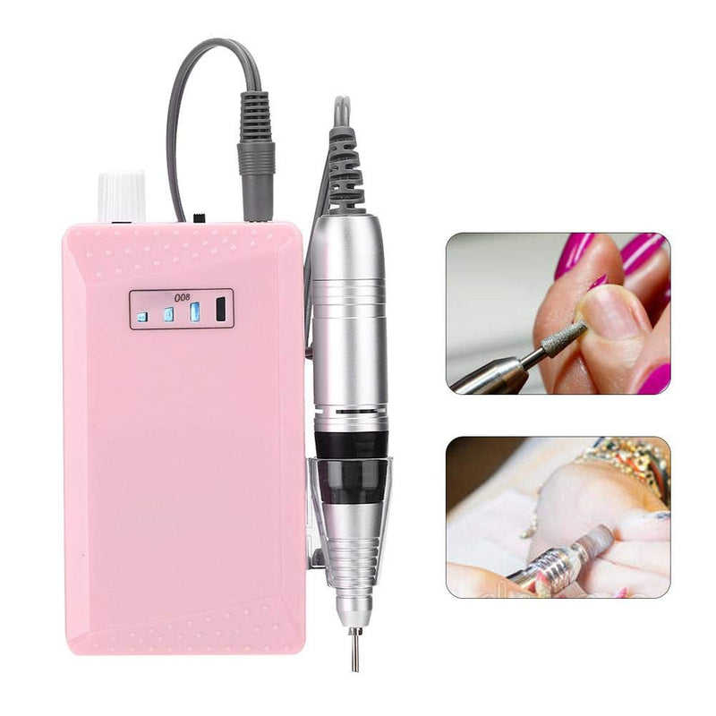 Nail Drill Machine, 35000RPM Professional Electric Nails Drill Kit Portable Rechargeable Nail Grinding Polisher High Speed Low Noise Manicure Tool for Nail Salon Home (US) US - BeesActive Australia