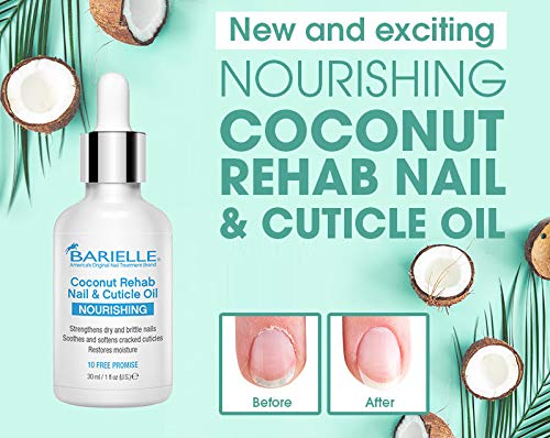 Barielle Coconut Rehab Nourishing Nail and Cuticle Oil 1 oz. - Natural Nail Oil, Cuticle Treatment, Treats Dry Cuticles, Cuticle Conditioning - BeesActive Australia