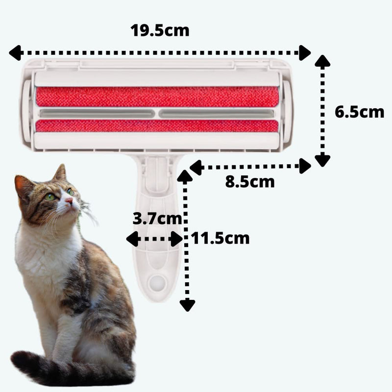 Pet Hair Remover - Remove Dog & Cat Fur from Furniture, Clothing, Car Seats, Couch, Handheld Lightweight Lint Roller - Reusable & ECO Friendly- Red - BeesActive Australia